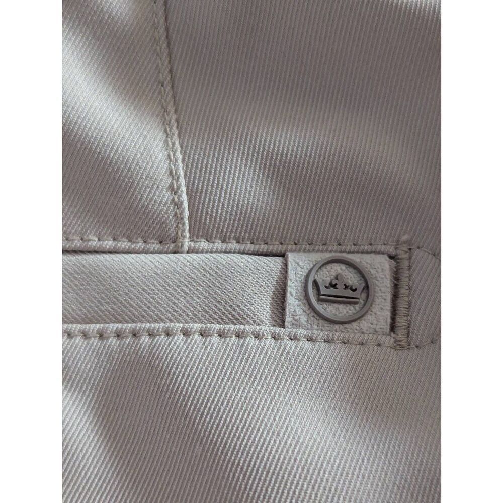Peter Millar Men's Khaki Solid Polyester Button &… - image 5